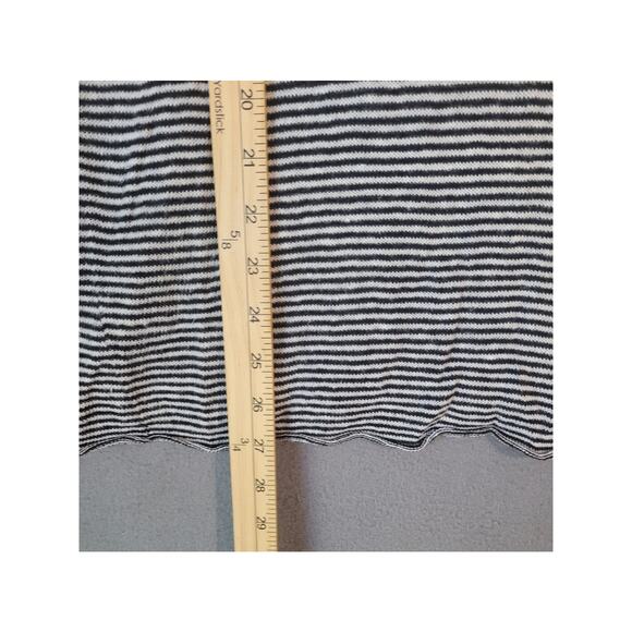 Eileen Fisher PL Black White Striped Organic Linen Blouse Classic Minimalist - Picture 7 of 8